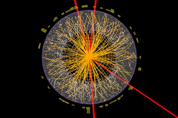 Candidate Higgs boson decay to four muons